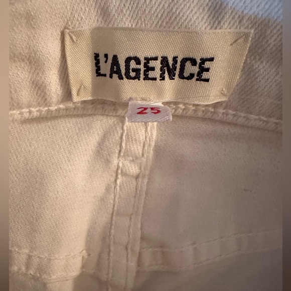 NWT L’AGENCE denim white shorts - Picture 4 of 5